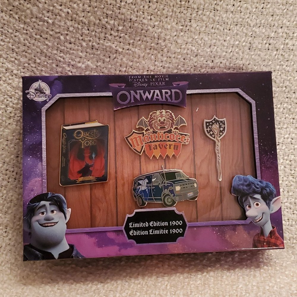 Pixar Onward Pin Set Limited Edition Set of 4